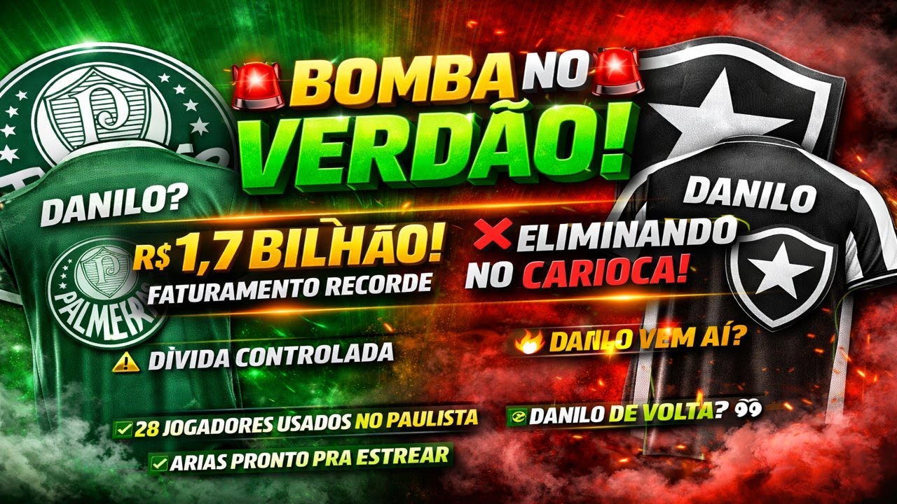 💣🚨 R$1,7 BI! PALMEIRAS MUDA O JOGO, DANILO VOLTA? E COUTINHO CAUSA POLÊMICA! 😱💚