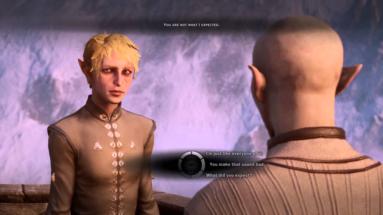 Dragon Age Inquisition: Solas approves (Male elf inquisitor)