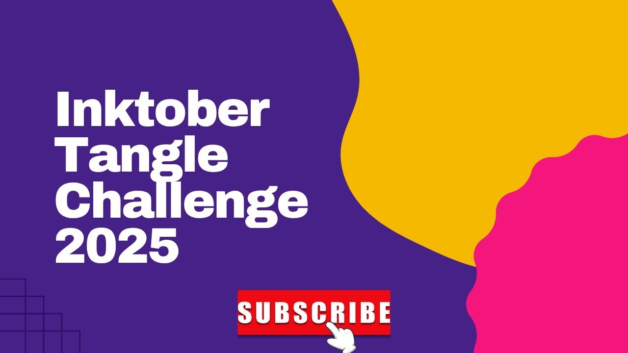 Welcome to Inktober tangle tutorial 25, 26 and  27.
