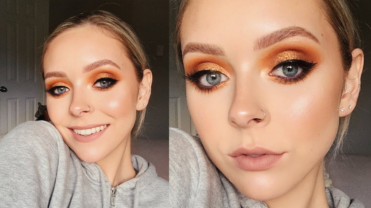 DRAMATIC BRONZE FALL MAKEUP LOOK