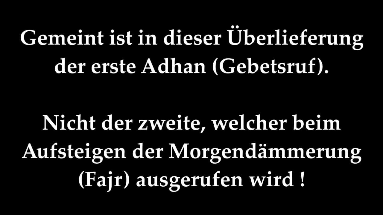 Die Absicht (Niya) beim Fasten