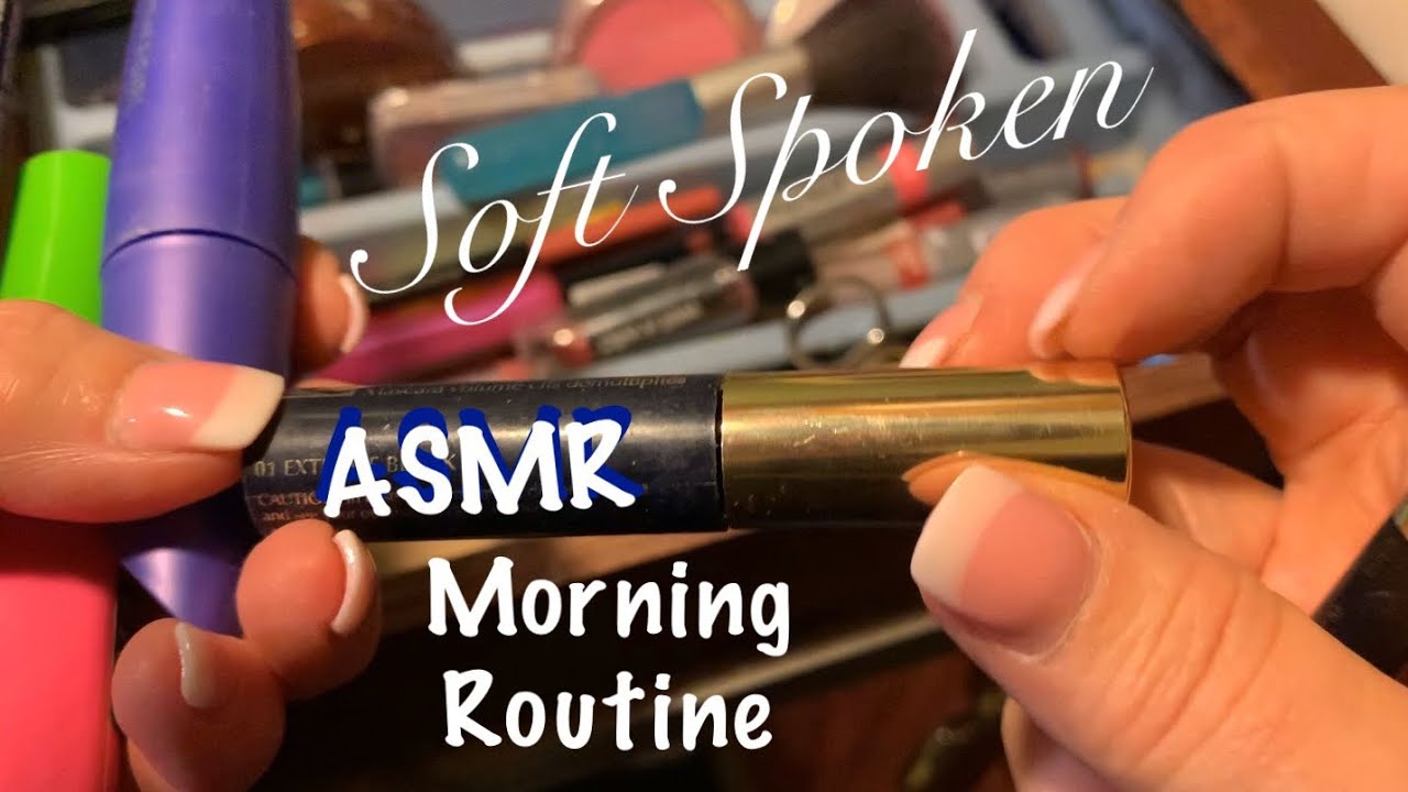 ASMR Mamas morning routine (Soft Spoken) Lids, makeup rummage, toiletries, etc