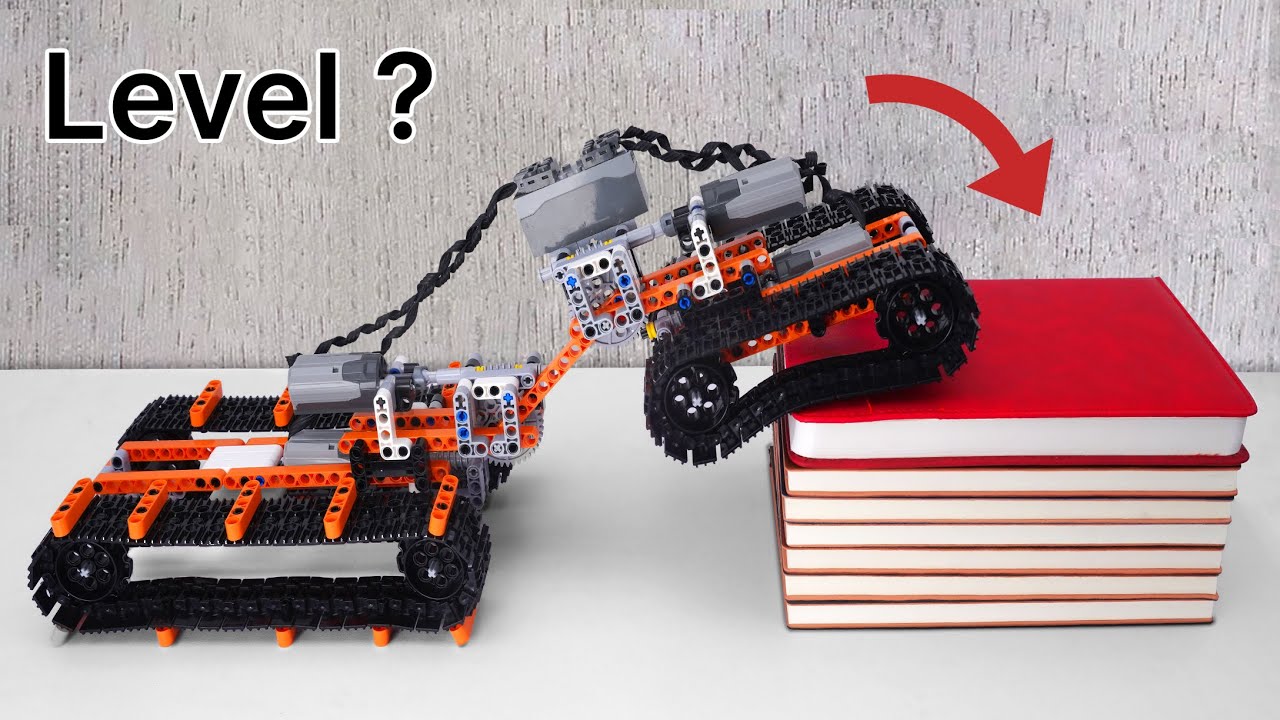 Climb LEGO CAR over BOOK Obstacles | FM Lego Technic