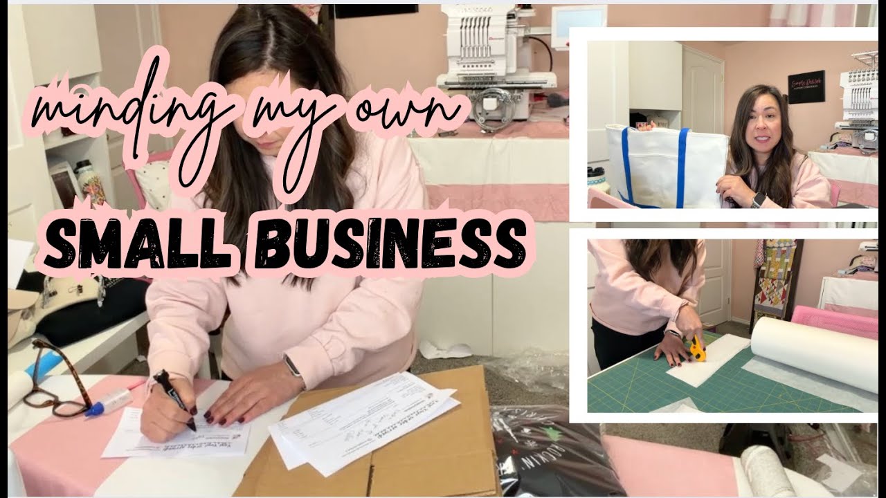 MACHINE EMBROIDERY HOME BASE BUSINESS VLOG-MAKING EMBROIDERED HATS AND APPAREL