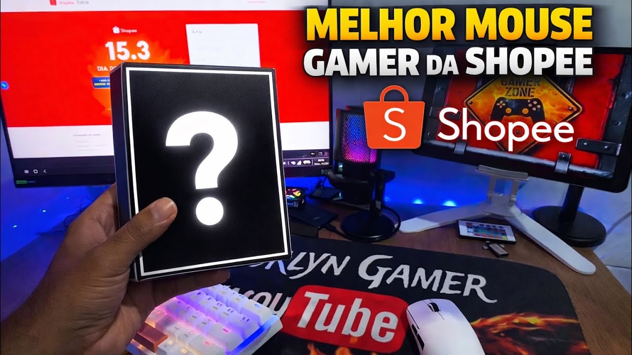 COMPREI o Melhor Mouse Gamer da Shopee… para jogar no MOBILADOR Vale a Pena?
