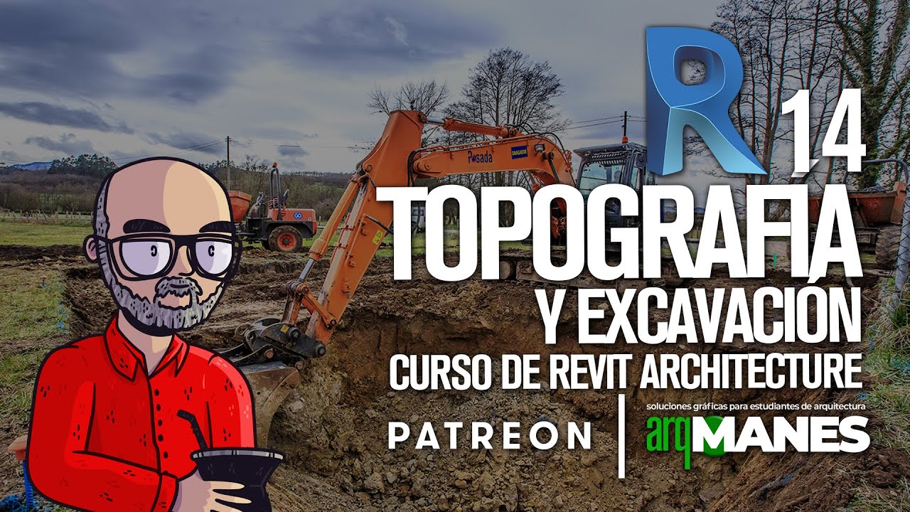 14 TOPOGRAFIA y EXCAVACION (hasta 2023) REVIT  | tutorial terreno curso arquitectura nivel basico