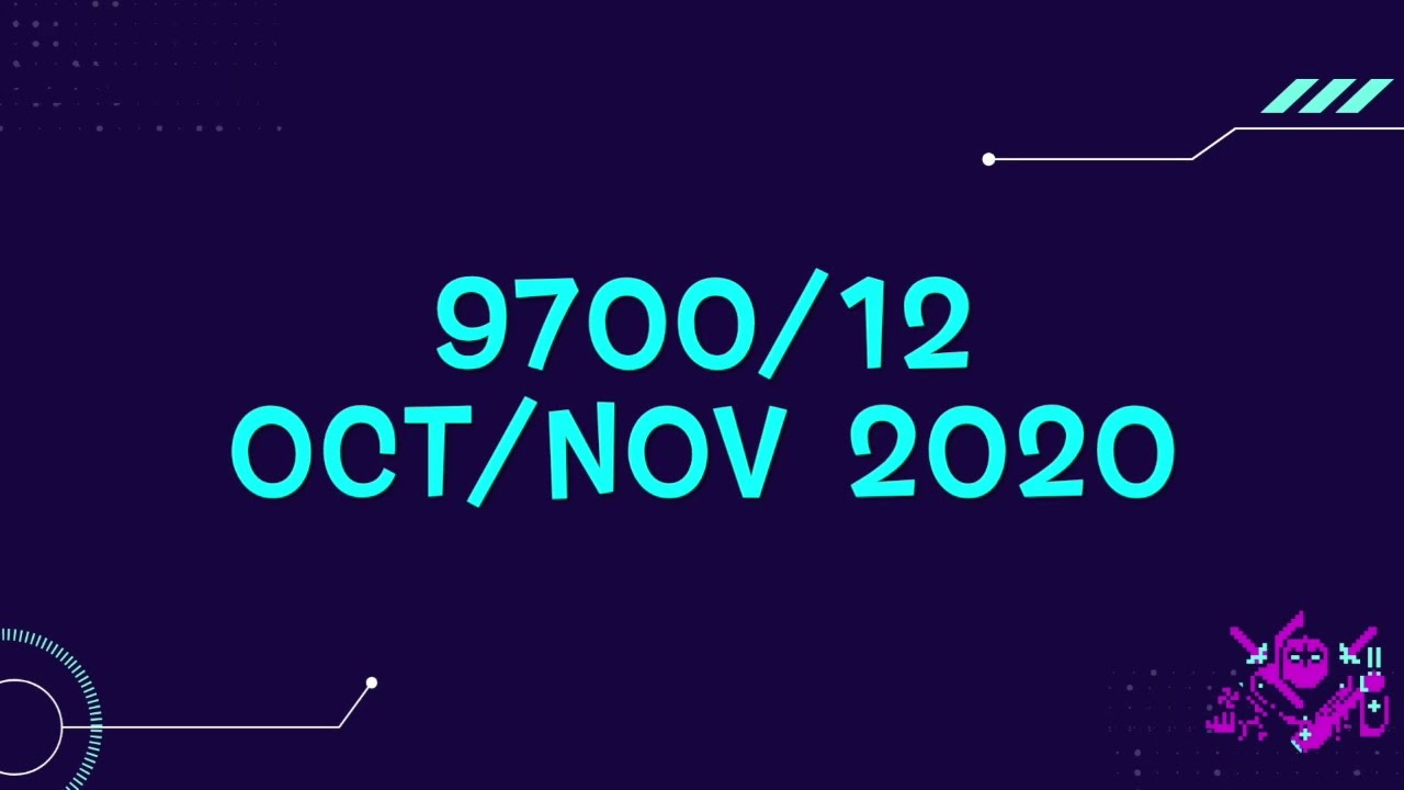 9700/12 October/November 2020 - AS Biology Paper 1 Series (Solved Approach)