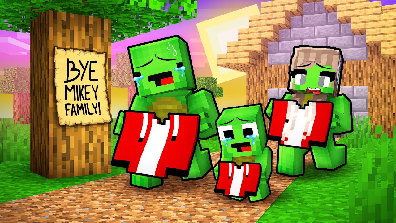 JJ Family is LEFT FOREVER in Minecraft! (Maizen)