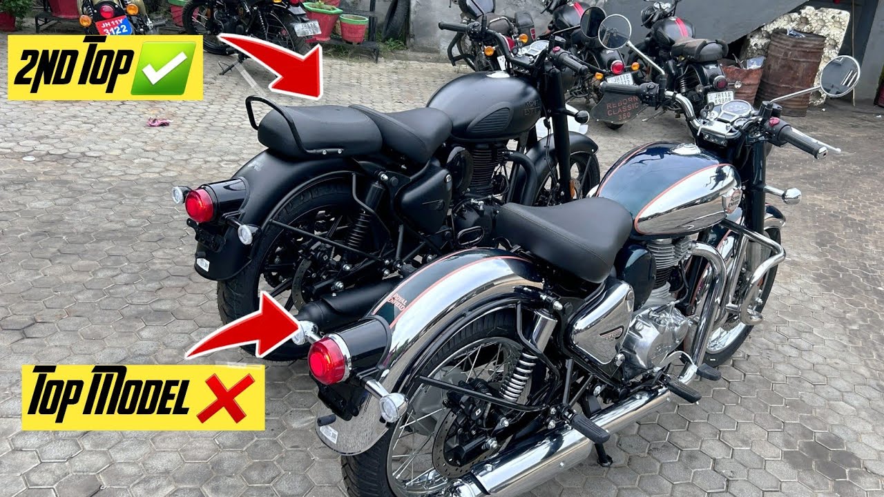 New Royal Enfield Classic 350 Top Model vs 2nd Top 😱 | Price | Exhaust Note 🔥 | Classic 350 2024