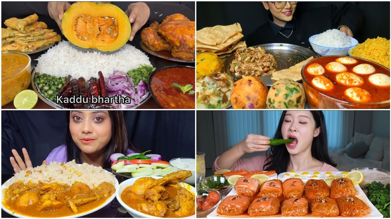 4x asmr muckbang spice asmr zoey foodie darling sutapa eating 