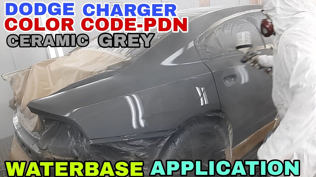 DODGE CHARGER, COLOR CODE-PDN, CERAMIC GREY, WATERBASE APPLICATION #autorefinish #waterbased #