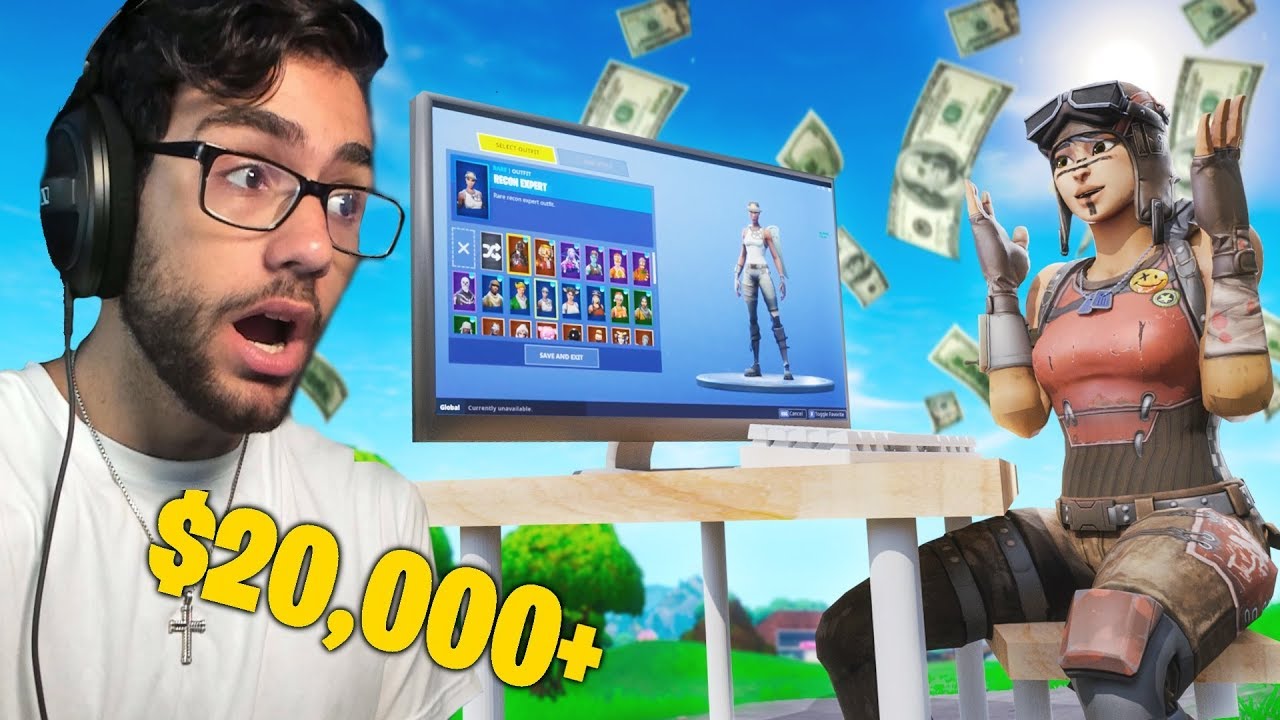 I used a $20,000+ RARE Fortnite Account in Random Duos... (crazy)