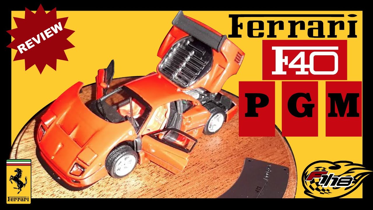 FERRARI F40 PGM escala 1/64