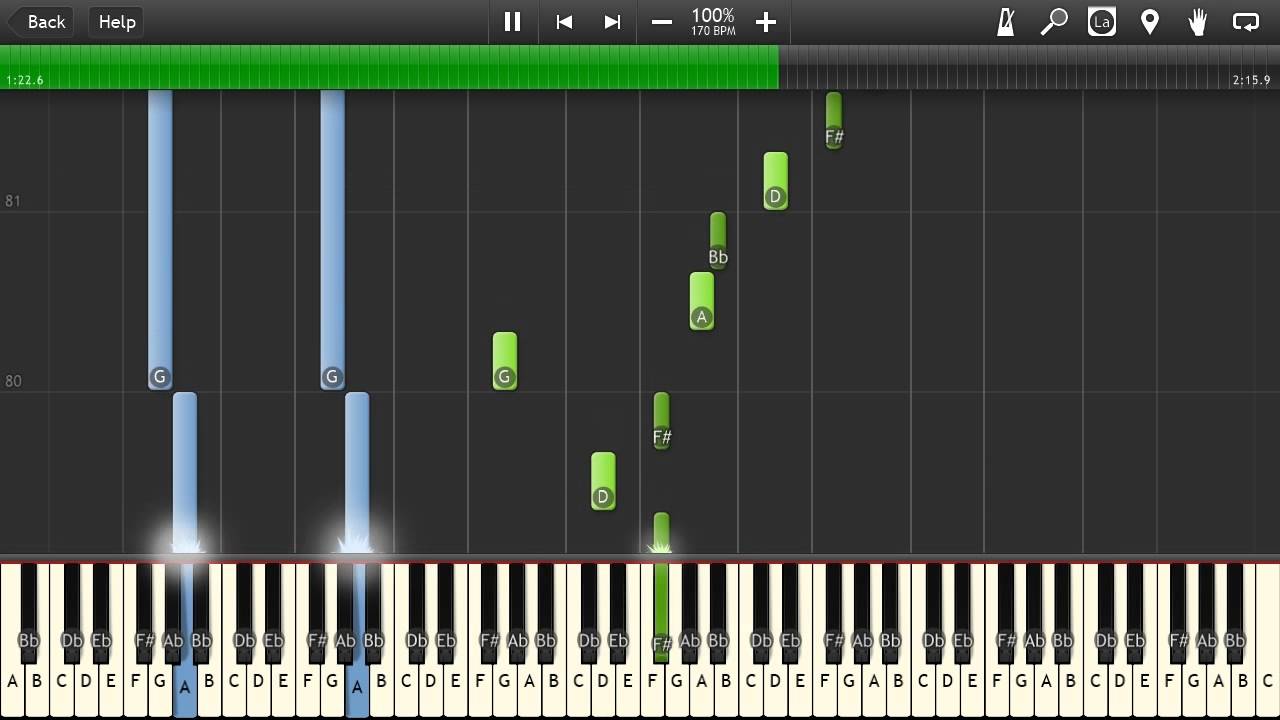The Binding of Isaac: Rebirth - The Calm - (Ridiculon) - Synthesia - Piano