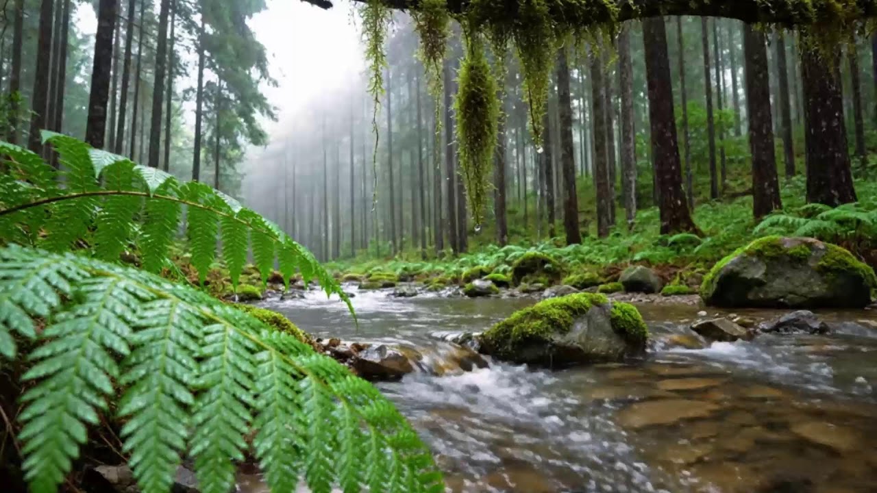 Calming Forest Stream & Gentle Birdsong 🌿 Relaxing Nature Sounds for Sleep