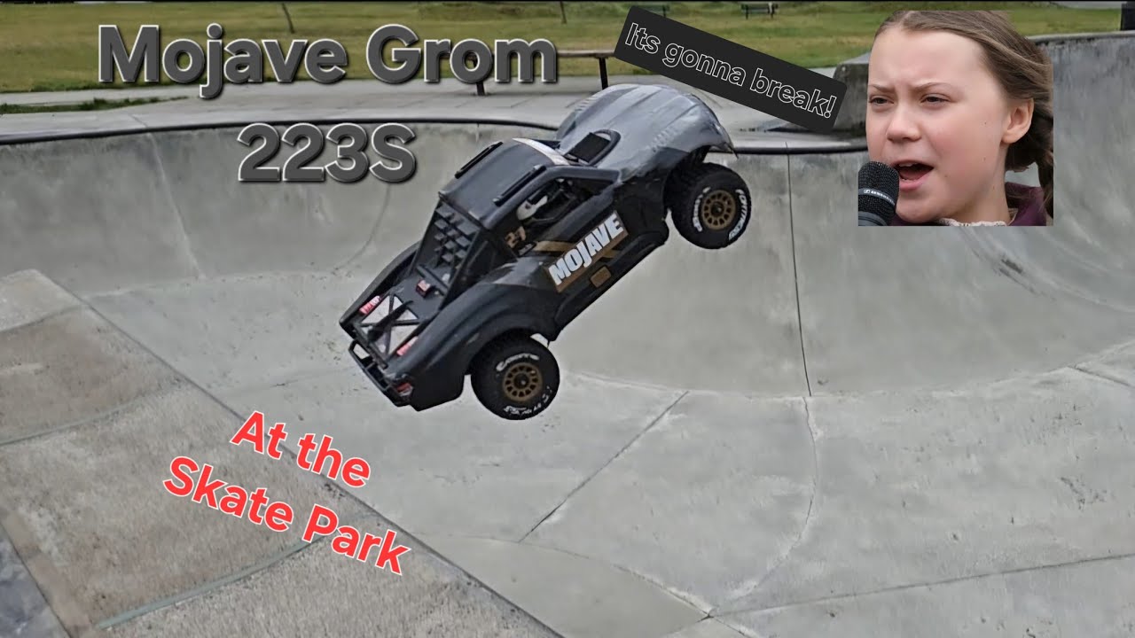 Armma Mojave Grom 223s 1/18 on 3s at the Skate Park.