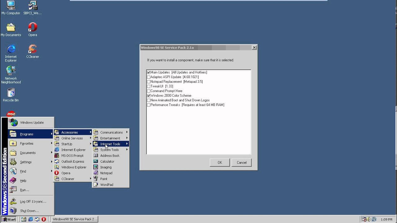 Windows 98 SE (Unoficiall SP2) Review