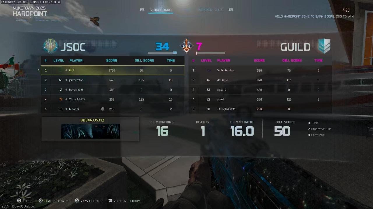 Bo7 134 kills and nuke