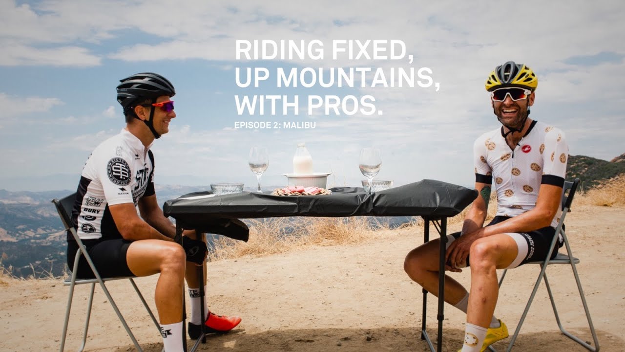 Riding Fixed, Up Mountains, With Pros. - Ep. 2 Malibu w/ Phil Gaimon
