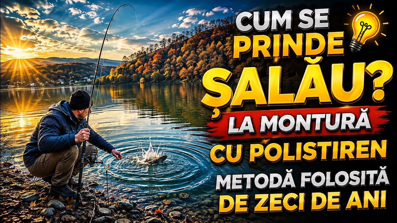 🎣Cum se prinde ȘALĂU la montura cu polistiren – metoda folosită de zeci de ani pe Lacul Cinciș