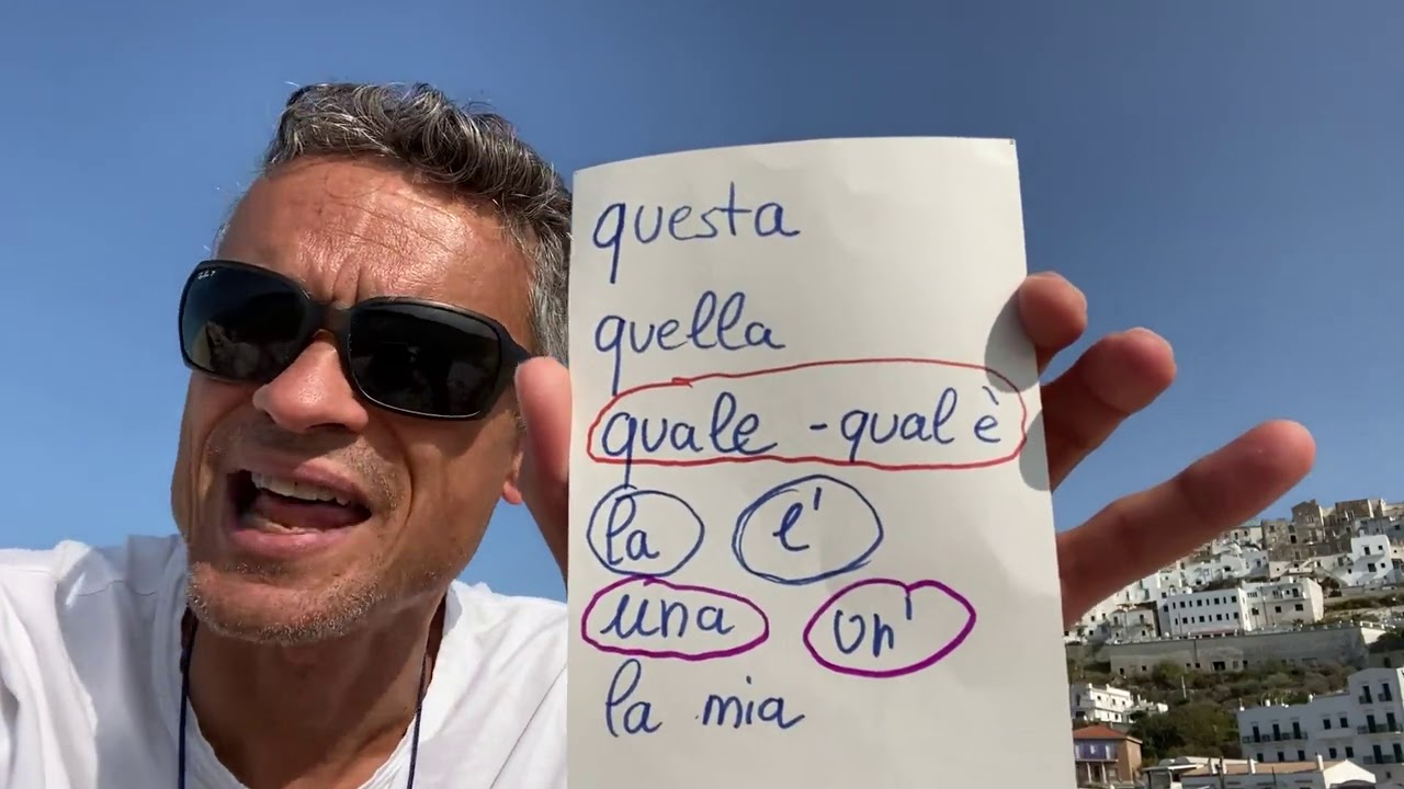 Italienisch A1 Anfänger - Tagesblog Italienisch Pronomen Italienisch Artikel - Italienisch Grammatik