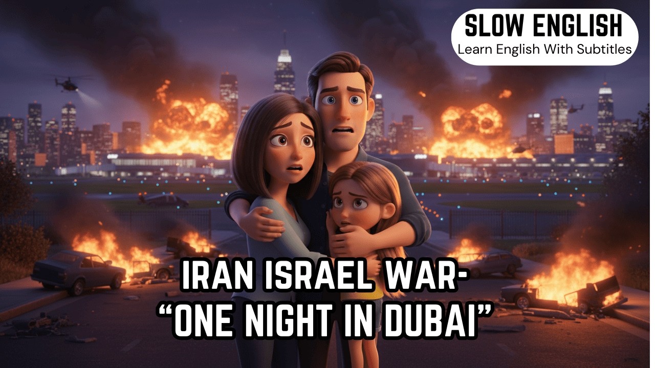 Iran Israel America War | slow English | Easy English Listening Practice A1-A2 Level #iranisraelwar