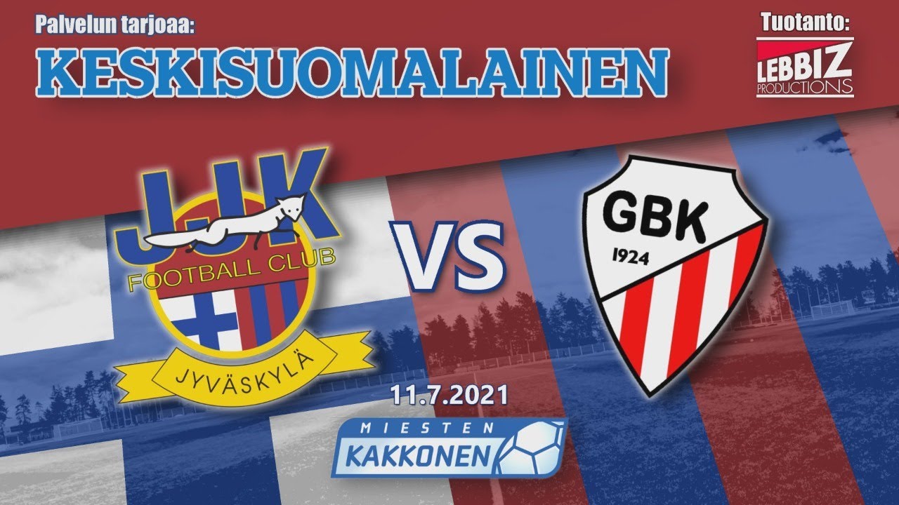 JJK - GBK 11.7.2021 klo 18.30 Miesten Kakkonen