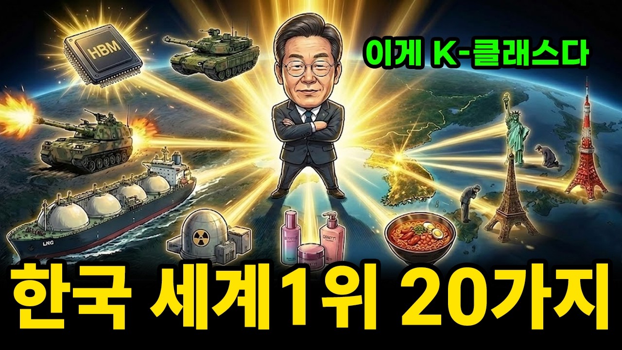 한국이 꽉 쥐고 있는 세계 1위 20가지 [이거 멈추면 전 세계 AI가 다 끝납니다]