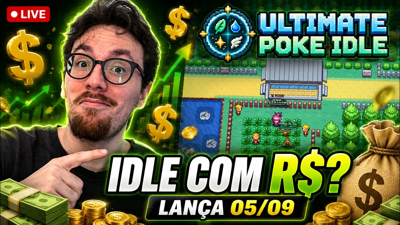 🔴 ULTIMATE POKE IDLE AO VIVO: IDLE COM RMT? LAN&Ccedil;AMENTO 05/09, CORRE AGORA!