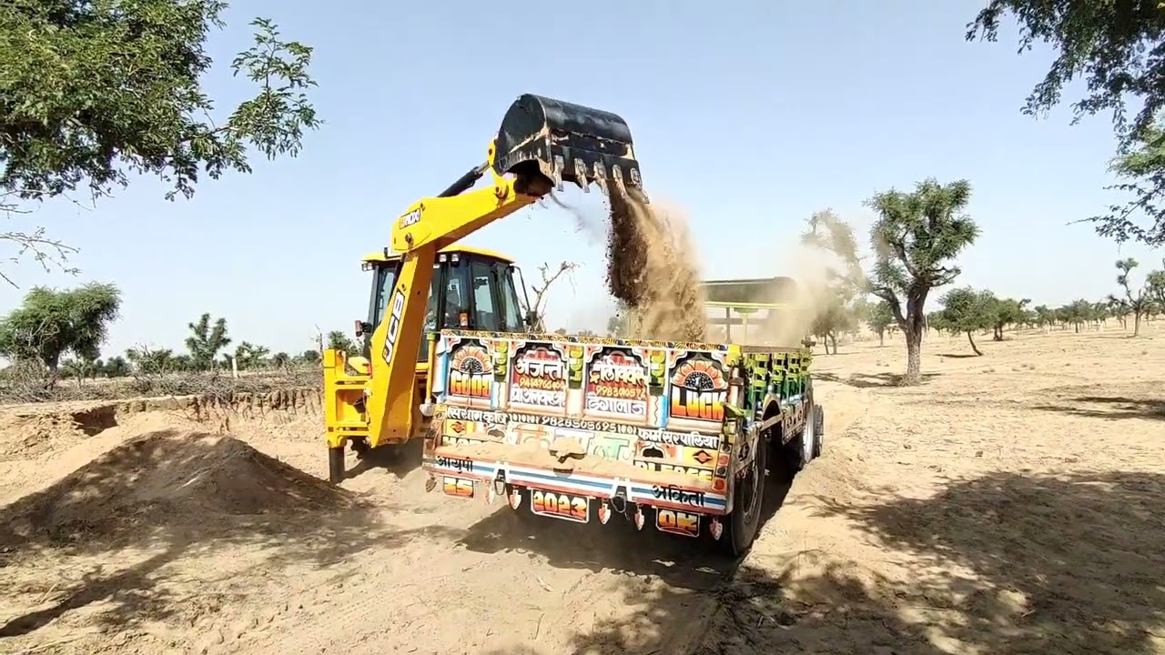 #JCB Se trolley bhrna sikhe #jcb #जेसीबी से ट्रॉली भरना सीखे #क्या मस्त हे जेसीबी  #JCB VLOG
