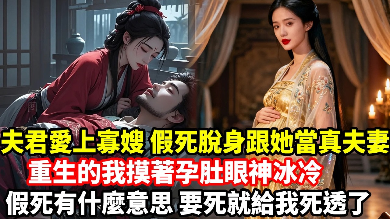 夫君愛上寡嫂，假死脫身跟她當真夫妻，重生的我摸著孕肚眼神冰冷，假死有什麼意思，要死就給我死透了
