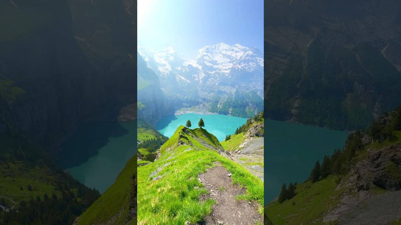 📍 Oeschinensee, Switzerland 🇨🇭Follow for daily Swiss Content 🇨🇭