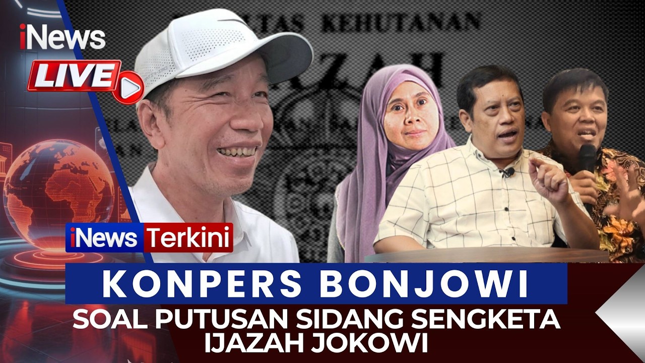 🔴[LIVE] BONJOWI KOMENTARI PUTUSAN SIDANG SENGKETA INFORMASI IJAZAH JOKOWI (16/03)