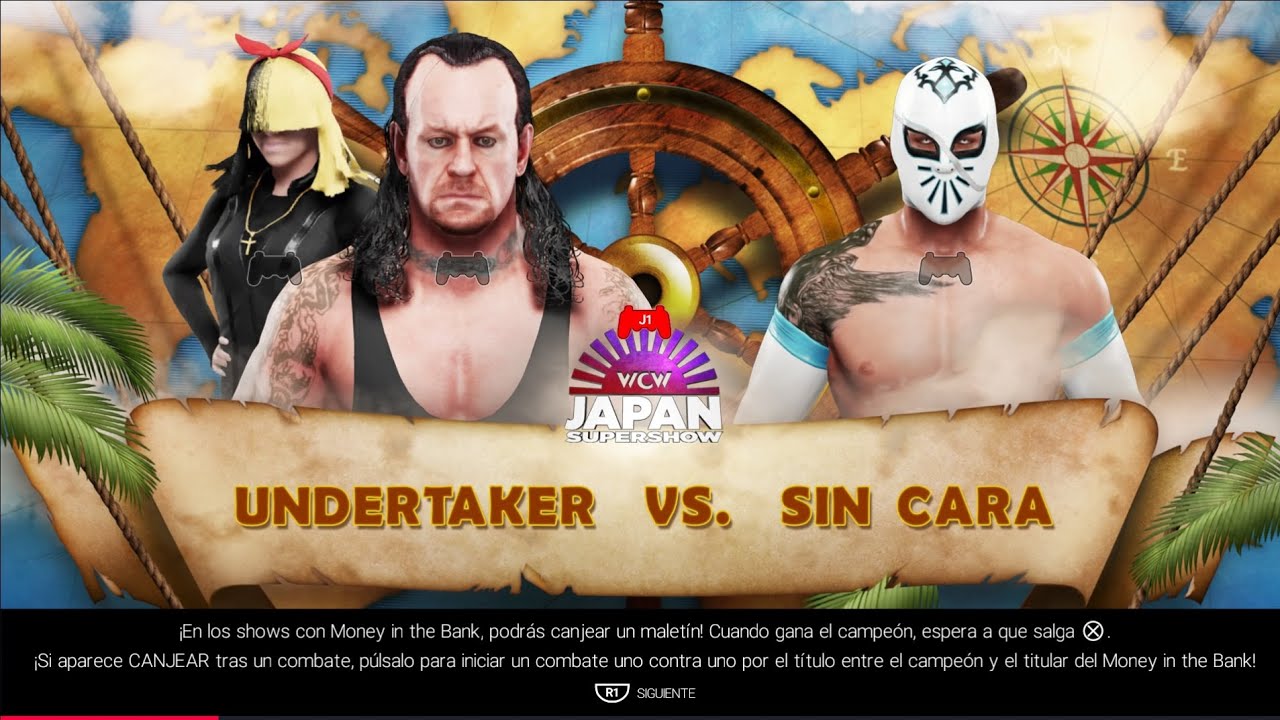WWE 2k19 Undertaker vs Sin Cara