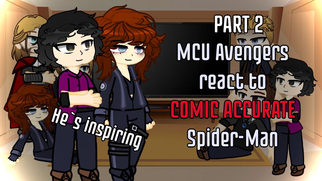 MCU Avengers react to COMIC accurate Spider-Man |Part 2|