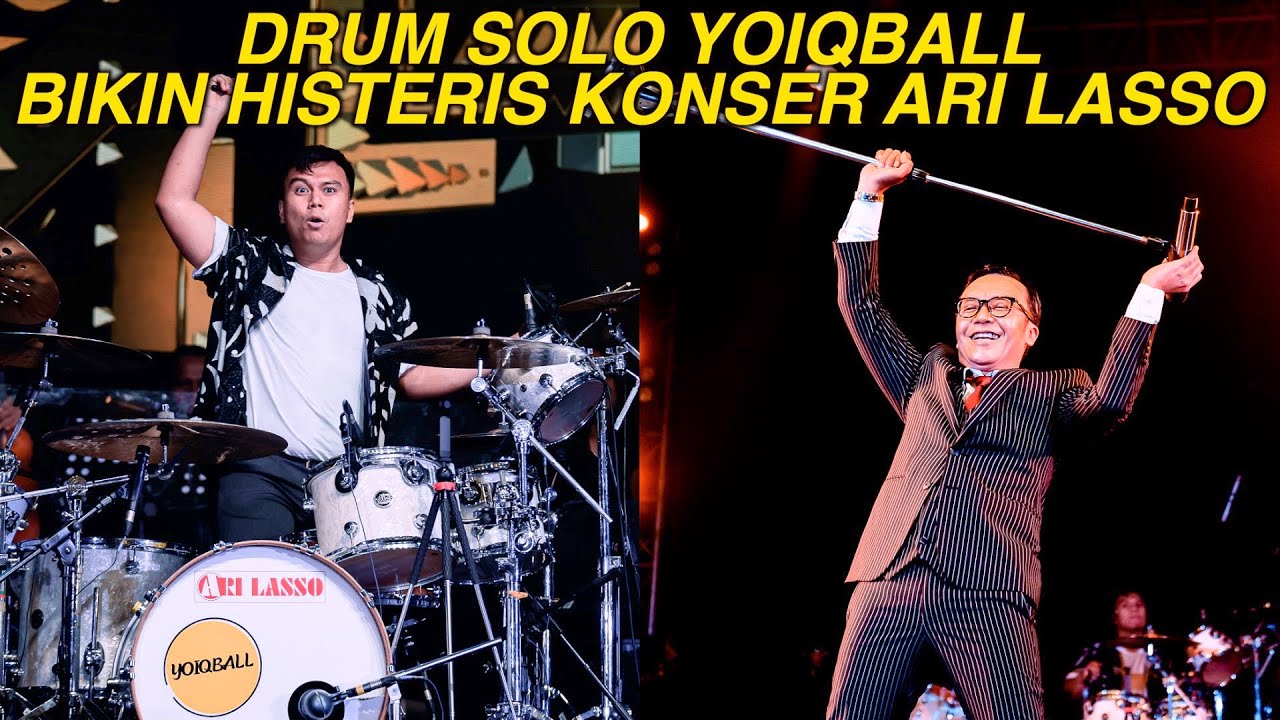 DRUM SOLO YOIQBALL BIKIN HISTERIS! ARI LASSO LEMPAR STICK KEPENONTON
