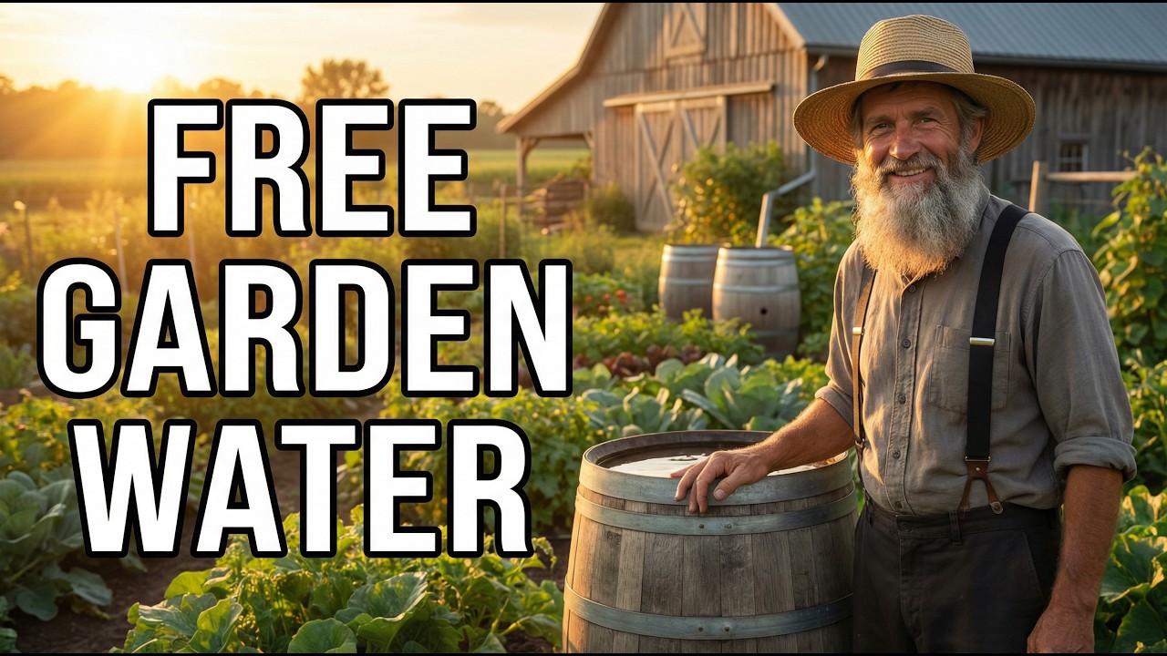 The Amish rainwater system that waters a full garden for free