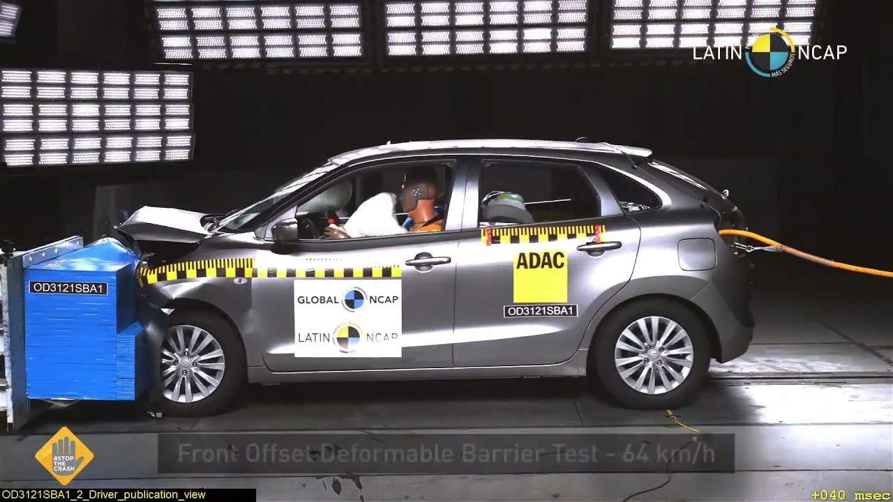 BALENO CRASH TEST | gets 0 star safety ratings 🤯✋