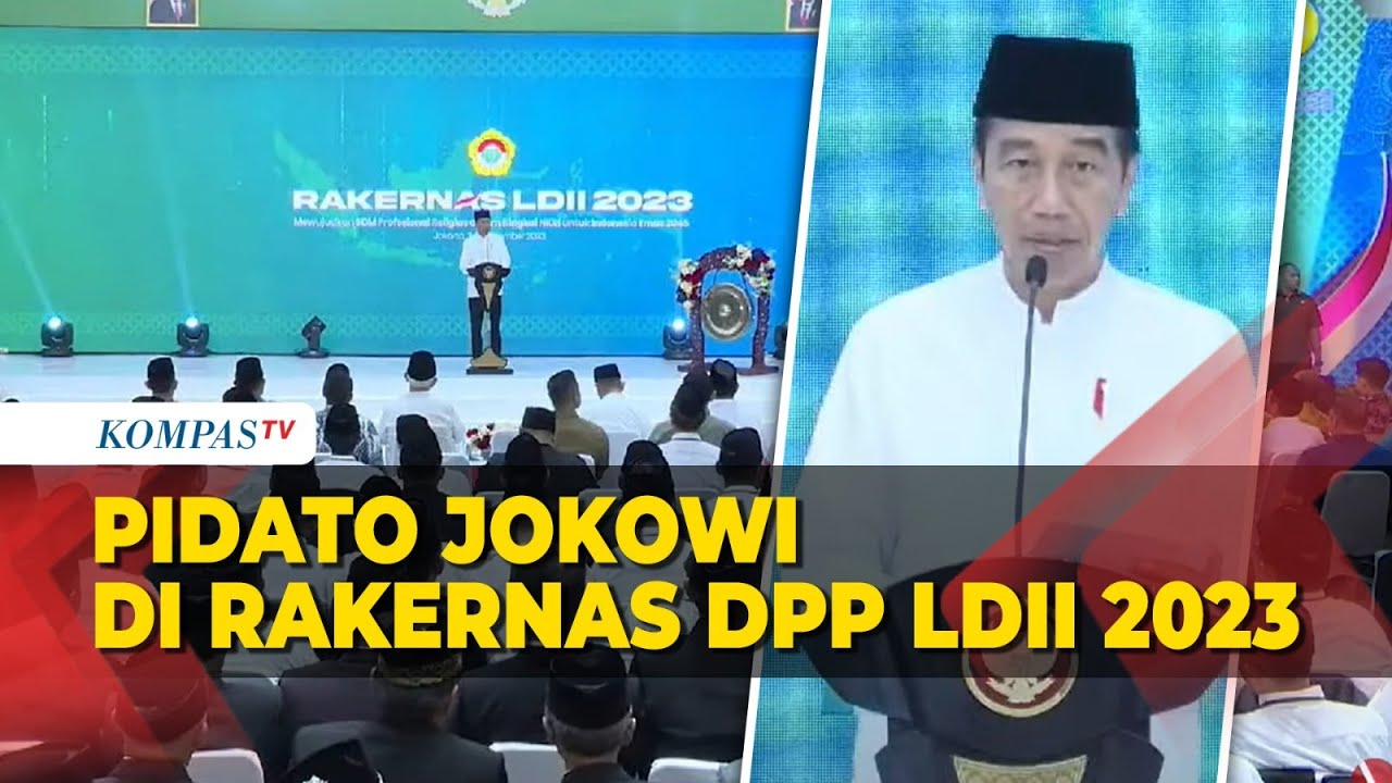 [FULL] Pidato Jokowi Singgung Kepemimpinan Nasional Kuat di Rakernas LDII 2023