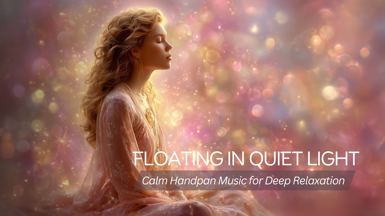 Floating in Quiet Light. Calm Handpan Music for Deep Relaxation #handpanmusic #ambientmusic #piano