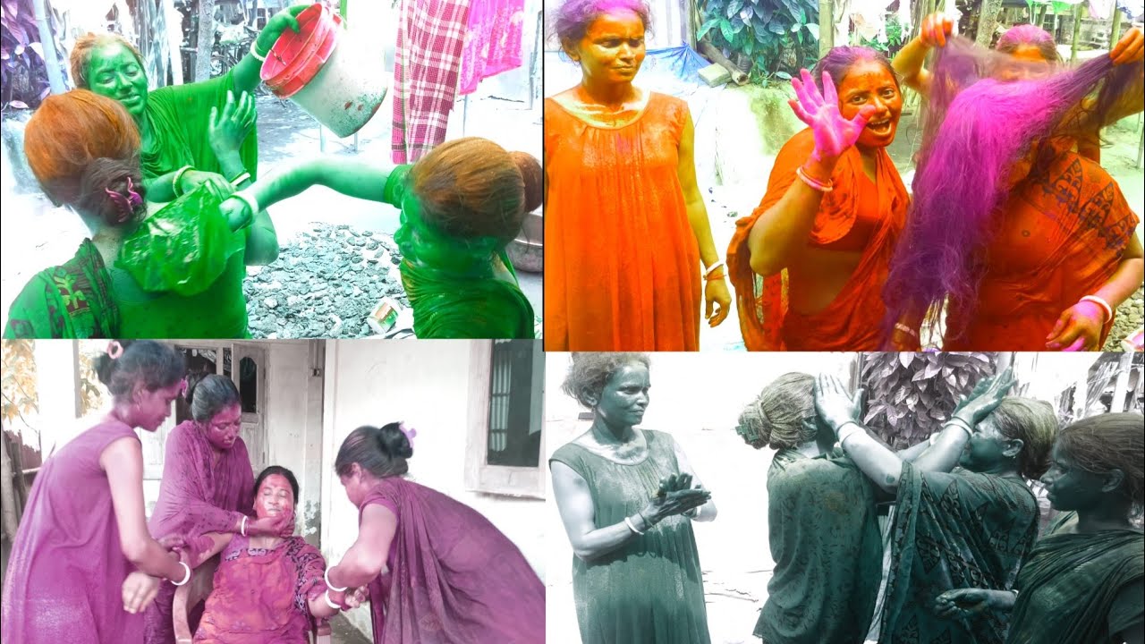 Girls Holi festival video 2022/Family with Holi video/Only for Girls Holi video