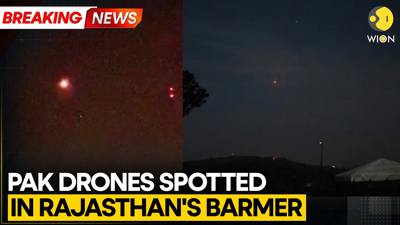 BREAKING | Incoming Pak Drones Spotted In Rajasthan's Barmer; Blackout Enforced | India-Pak Tensions