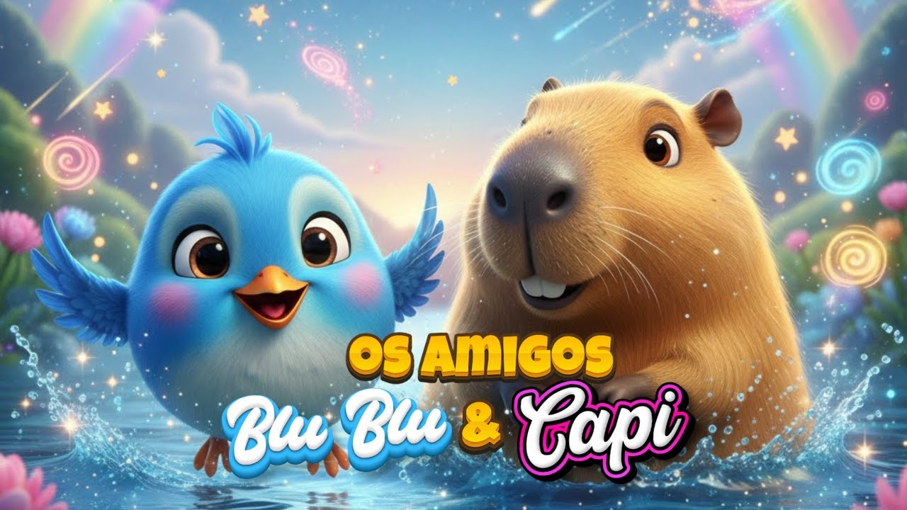 Os amigos Blu Blu e Capi | Vem brincar com capivarinha Capi!