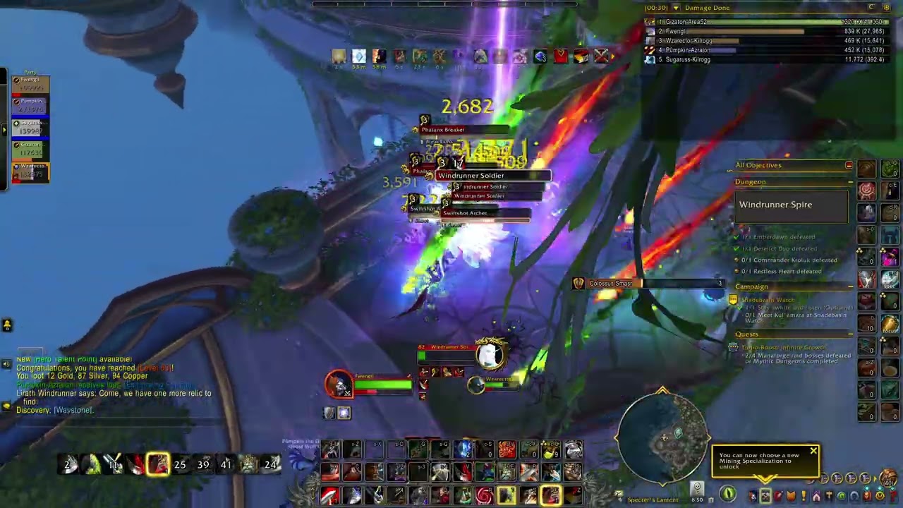 WoW Midnight 12.0.1 colossus arms warrior leveling part 4: two dungeons!