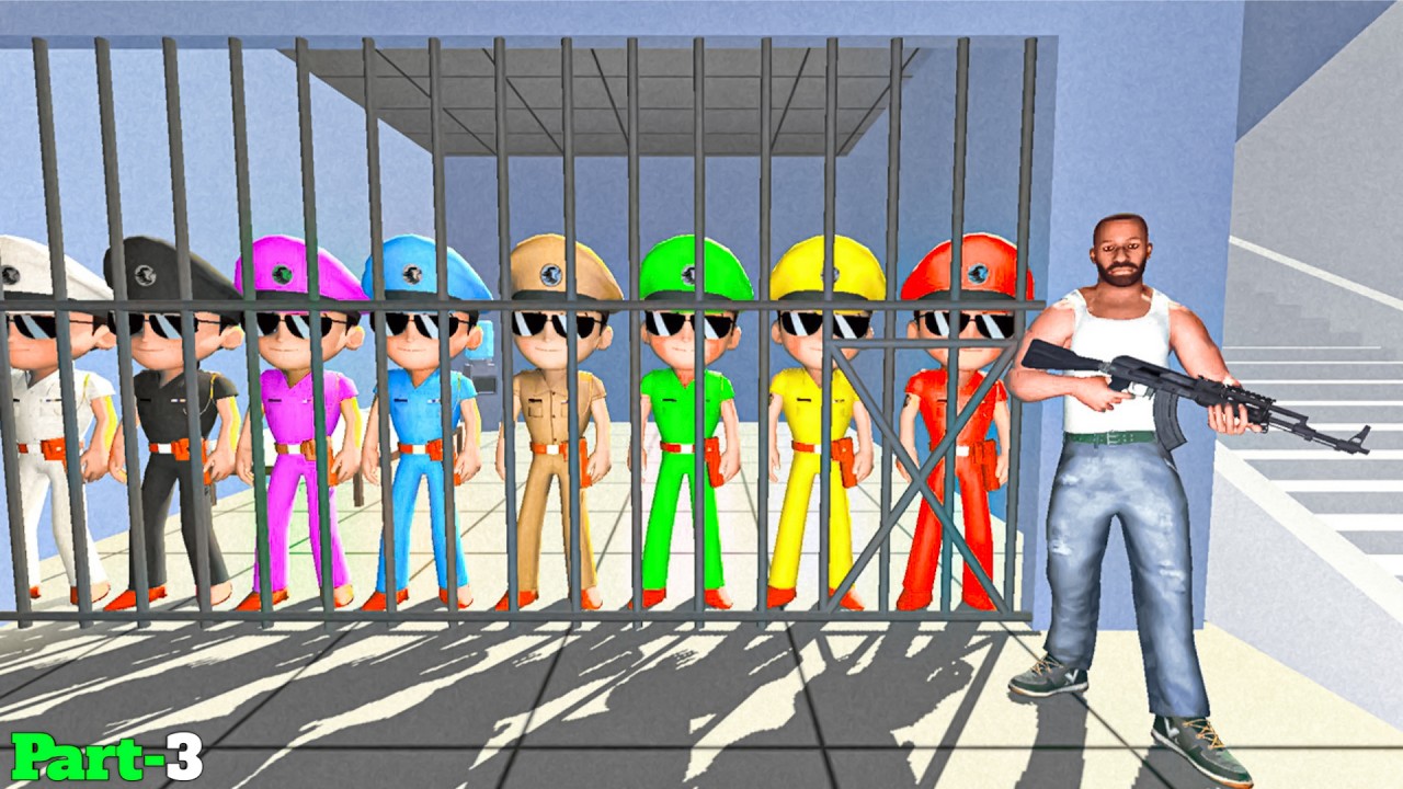 😱 Franklin Jails All Cartoon Characters! | Indian Bike Driving 3D | Shagun Gamerz | Ep-3