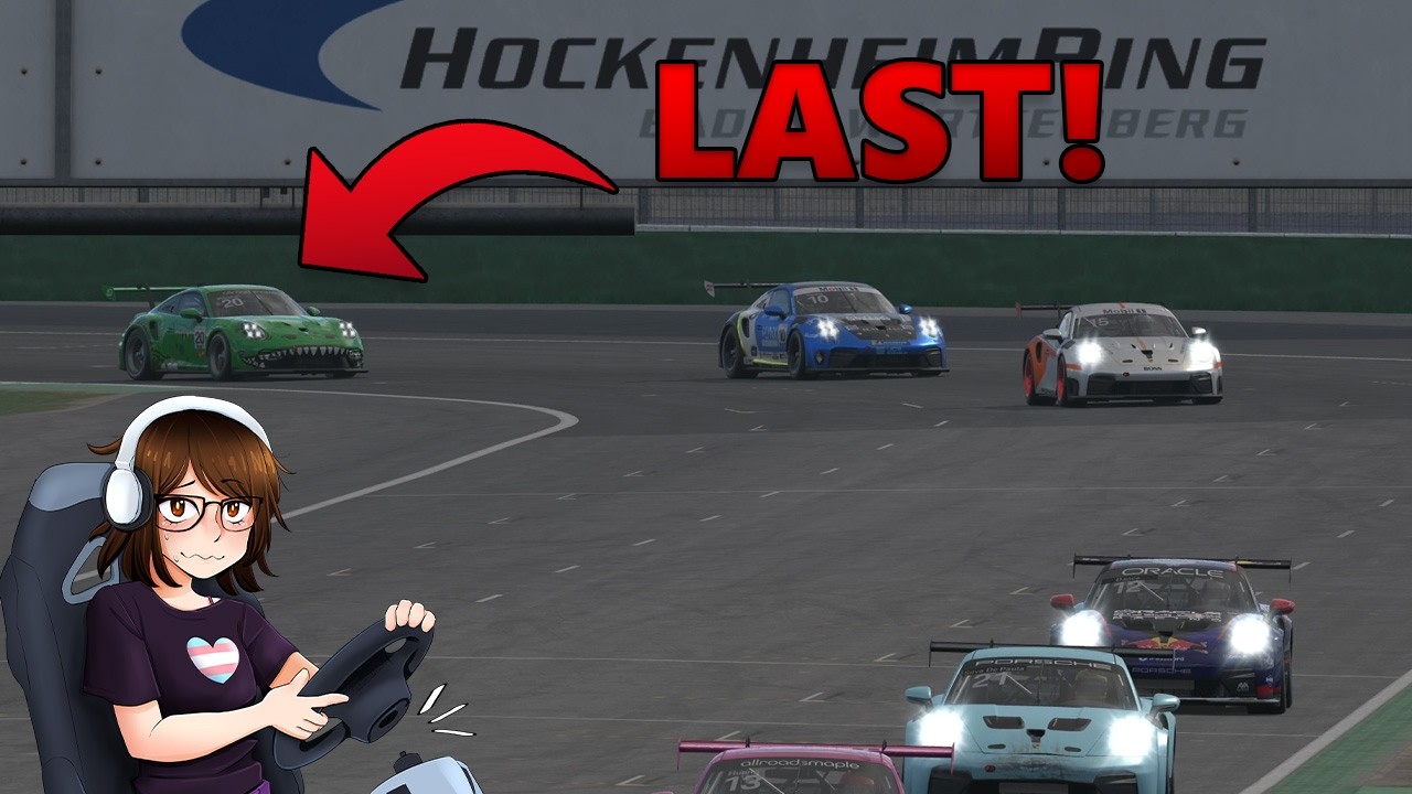 I started LAST in PORSCHE CUP CARS