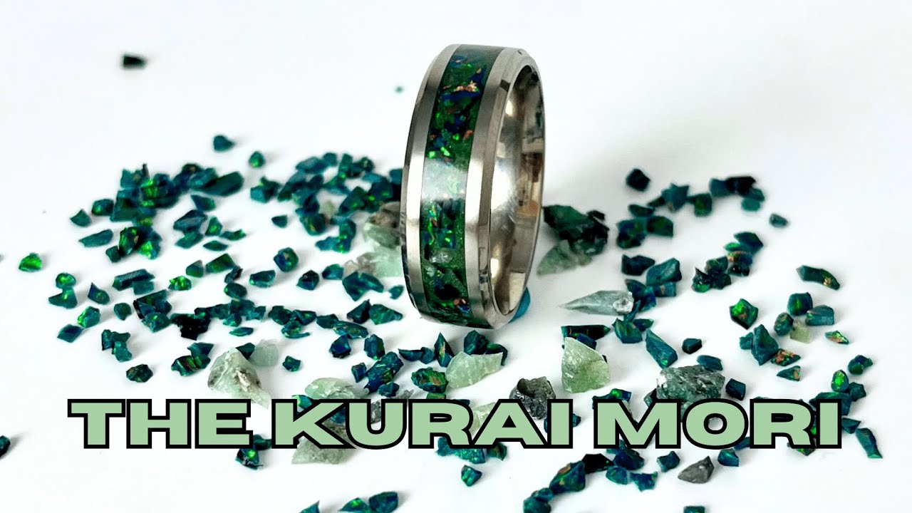 Making a Dragon Scale Opal Titanium Ring - The Kurai Mori