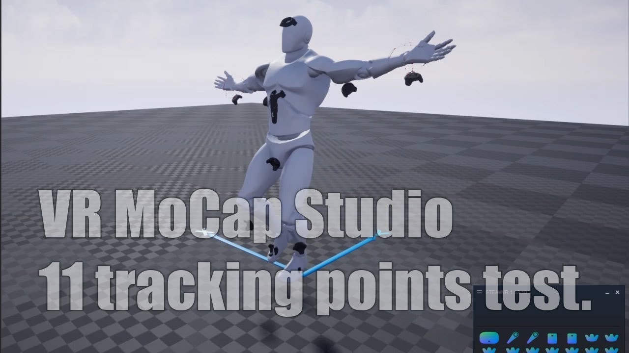 VR MoCap Studio. 11 tracking points test (20200901)