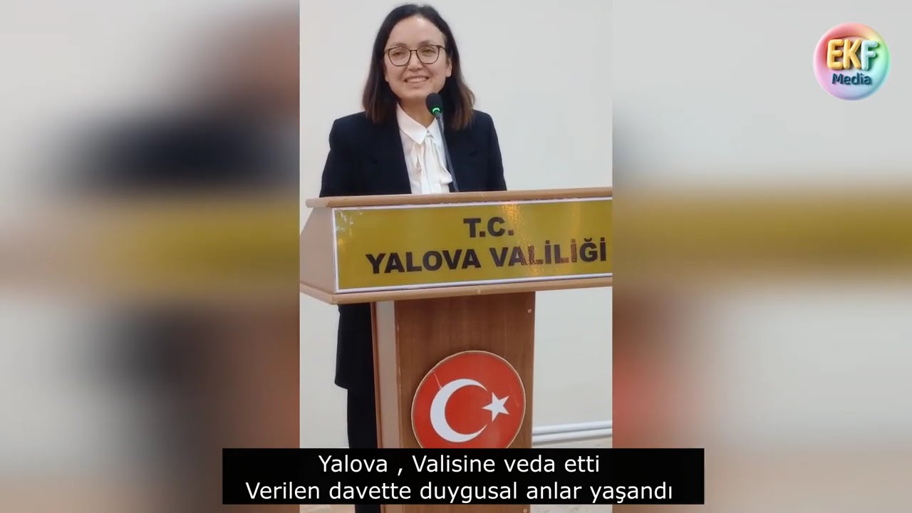 Vali Dr. Hülya Kaya Yalova’ya Duygusal Sözlerle Veda Etti
