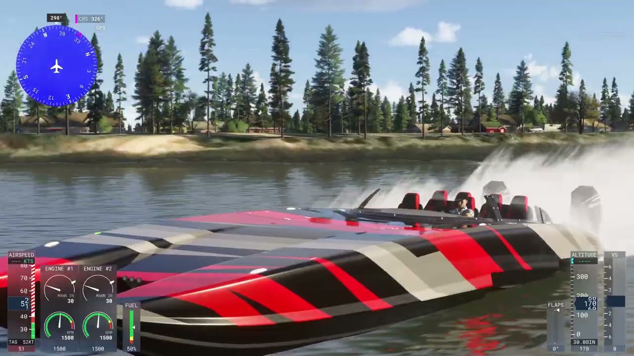 Vauhdikas Pitkä Risteily Tornionjoella Kemi- Kolari, Bower Boat C3800, MSFS24, Sailor Peku.